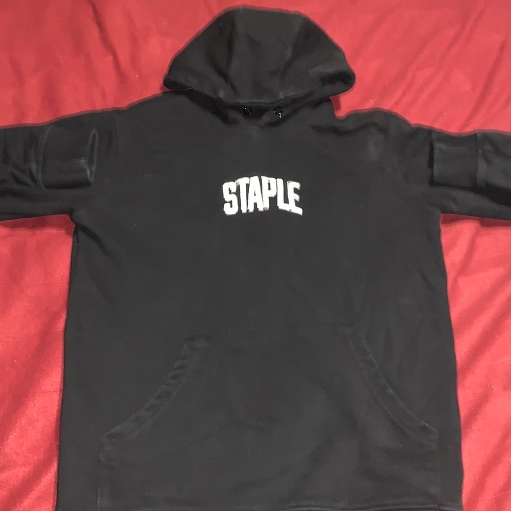 Brand new staple jet black hoodie